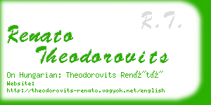 renato theodorovits business card